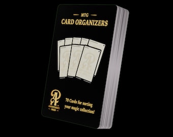 Magic the Gathering Organizer Cards: 70 cards for organizing magic the gathering trading collections