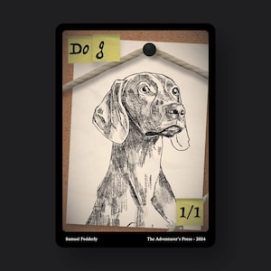 Pack de jetons chien pour Magic the Gathering MTG : lot de 4 jetons chien 1/1