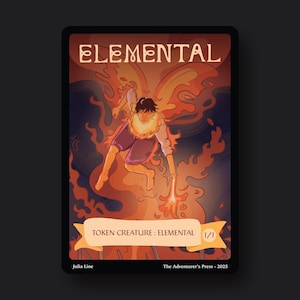 Elementar Token Paket für Magic the Gathering MTG: 4er Pack 1/1 Elementar Token