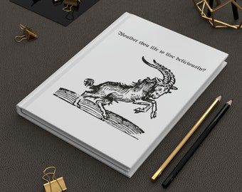 Live Deliciously - Black Phillip Goat | Hardcover Journal Matte