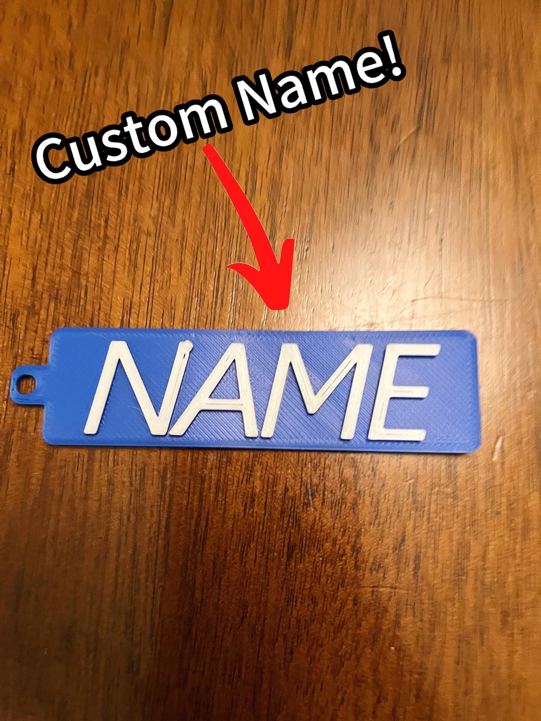 Custom 3D Printed Personalized Keychain, Custom Key Chain, Backback Tag ...