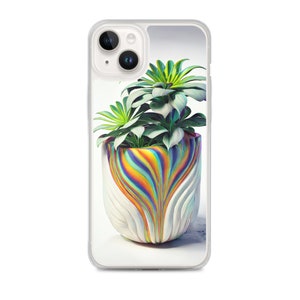 iPhone Case, Fantastical Colorful Botanical Design