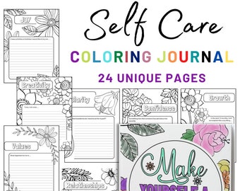 Coloring Book and Self-Care Journal
