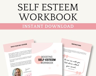 Self-Esteem Workbook, Affirmation Self Care Planner