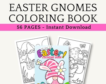 Easter Gnome Coloring Pages