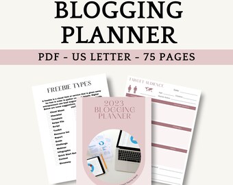 Blogger Planner, Website Templates, Blog Organization