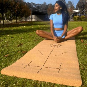 Agni - Position Lines Cork and Natural Rubber Yoga Mat