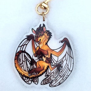 Cricket - Double-sided acrylic charm keychain wings of fire accesory