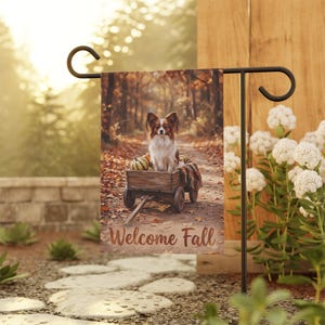 Welcome Fall Garden Flag | Garden Banner
