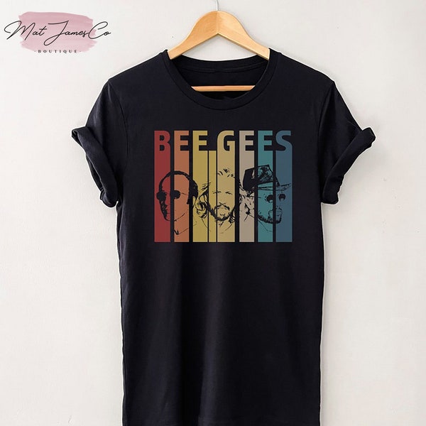 Bee Gees Band Retro Vintage T-Shirt, Bee Gees Band Tshirt, Bee Gees Band Fan, Concert Tshirt, Gift For fan, Vintage Tshirt, 90s Tshirt