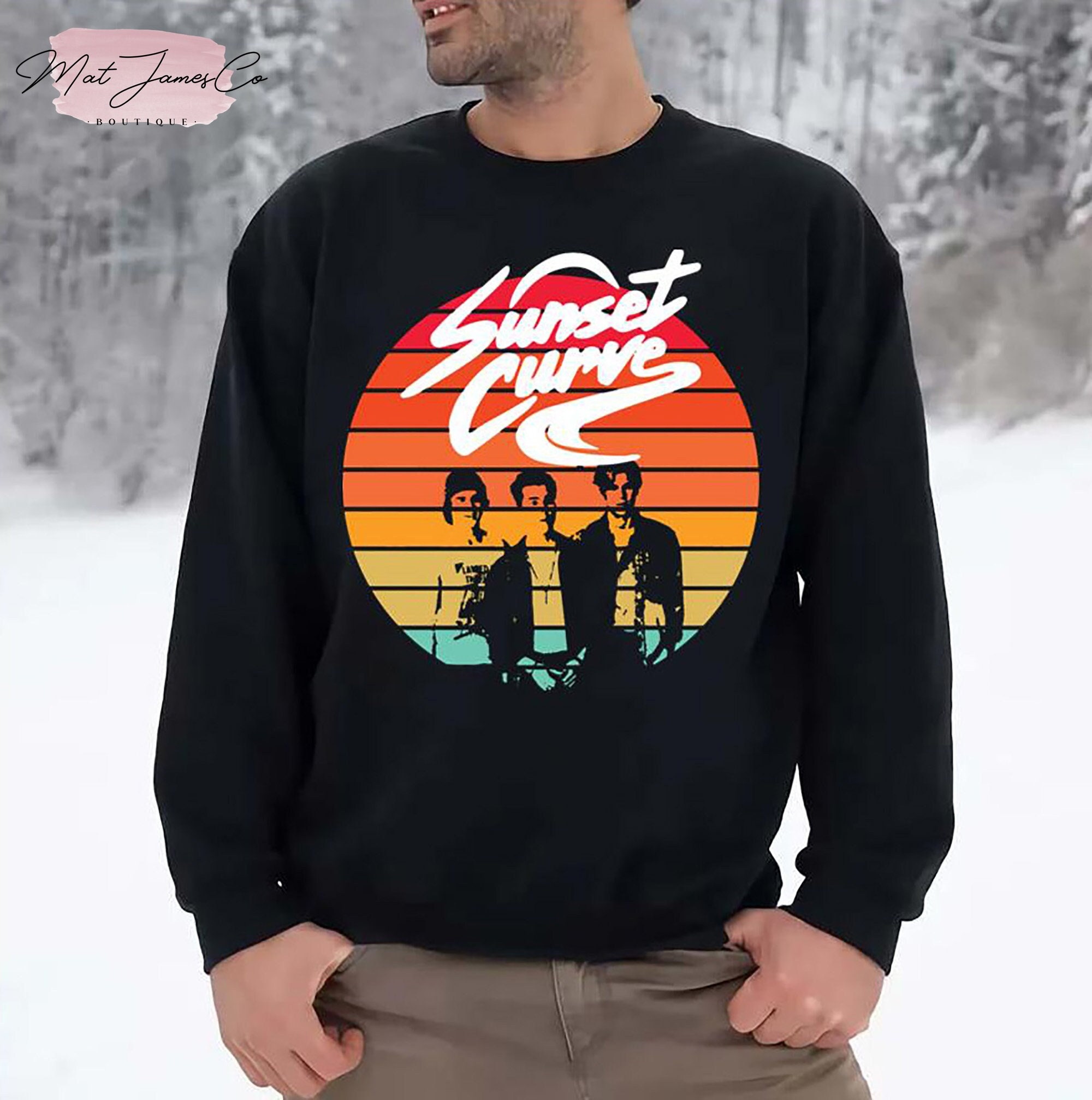 Sunset Curve Band Julie and the Phantoms Unisex Sweatshirt Sunset Curve Band Shirt Sunsset Curve T Shirt Music Band T Shirt Etsy UK
