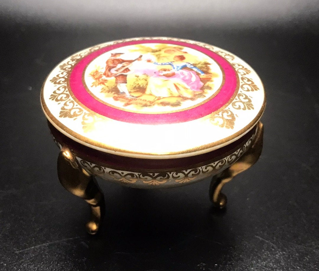 French Limoge Trinket Box Gout De Ville Etsy