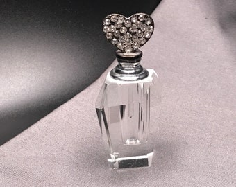 ヴィンテージ ハート 香水瓶 - アール ヌーボー - ハート 装飾