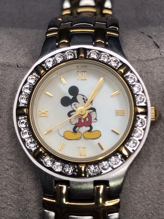Beautiful Disney Mickey Mouse Watch with Rhineston