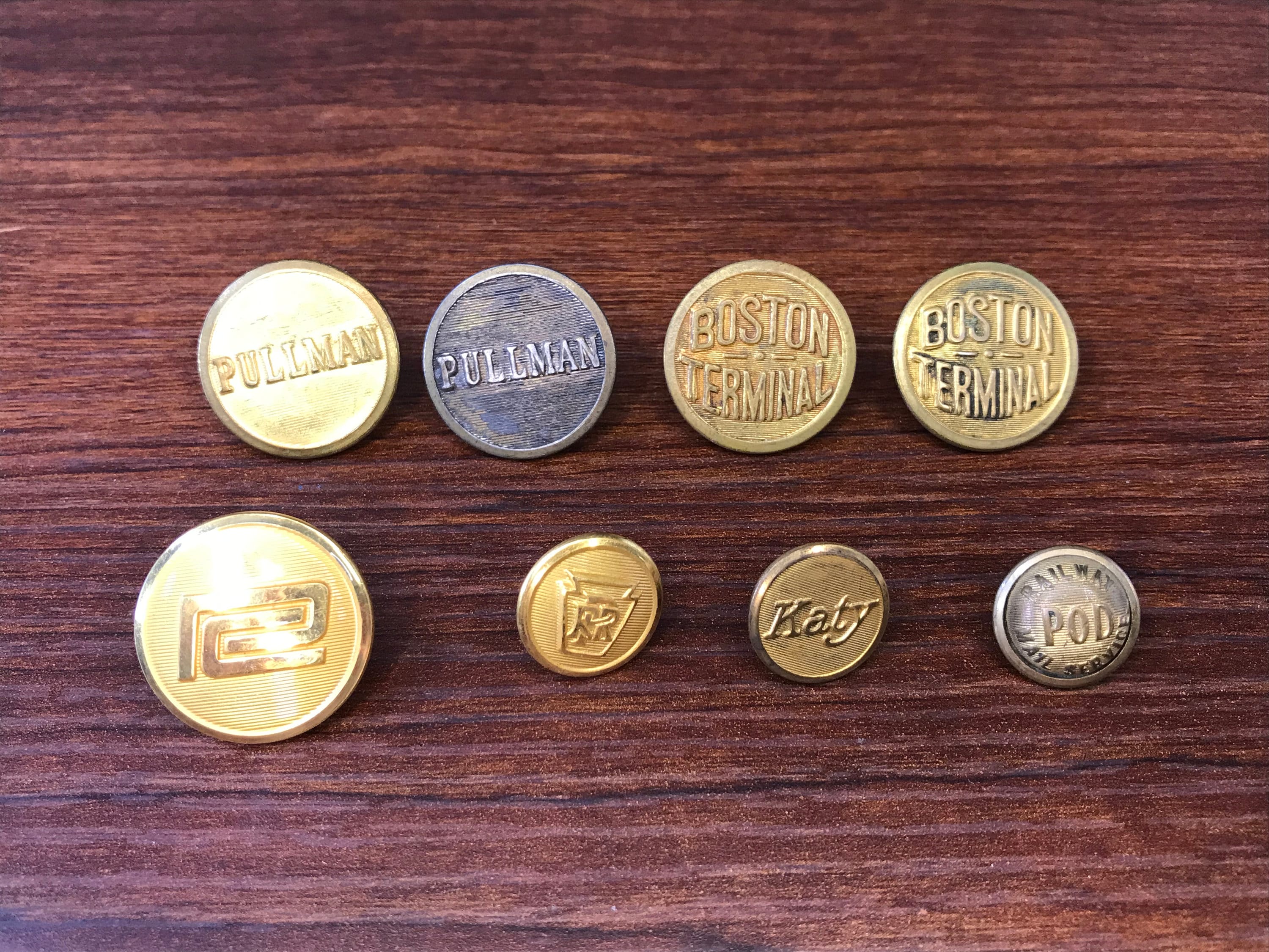 Vintage Train Uniform Buttons - Etsy