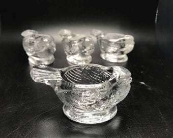 Glass Bird Salt Cellar