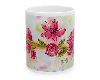 Abstract Apple Blossoms Mug