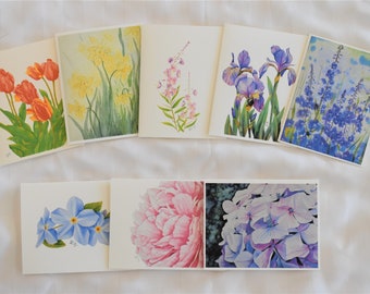 Floral Blank Note Card Set