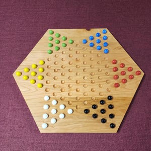 Wooden Chinese Checkers Board Game