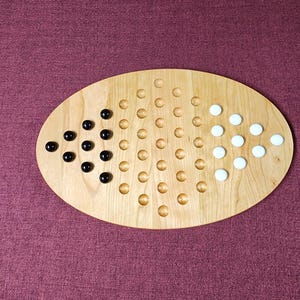 Wooden Chinese Checkers Board Game 2 Player