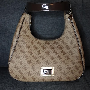 GUESS Tan and Brown Purse