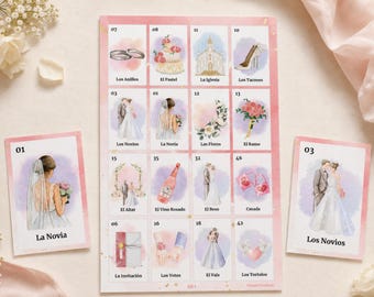 Lotería Despedida de Soltera Español, 60 Printable Boards, Bachelorette Party Bingo Game