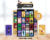 Graduation Loteria Class of 2026, High School College Graduation Bingo Game, 60 Printable Boards