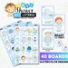Boy Baby Shower Loteria, Loteria Baby Shower Niño, 40 Unique Boards ...