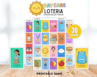 Kita Loteria Bingo Spiel, Kindergarten Kinder Aktivität, 30 Printable Boards