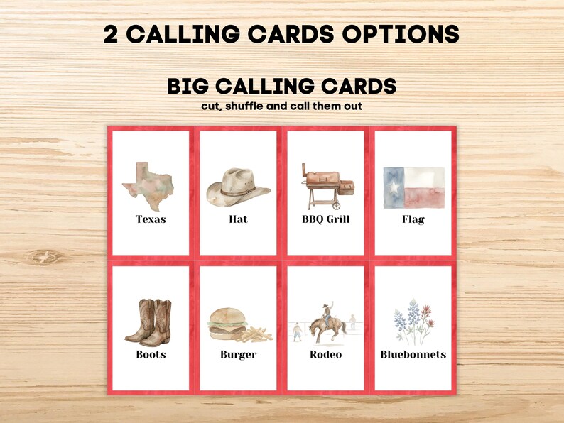 Texas Bingo • 60 Printable Cards • Western Party Game • Family BBQ ...