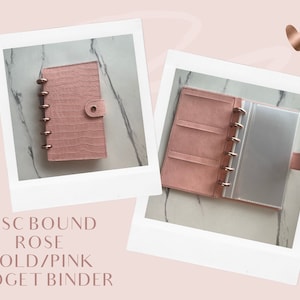 Rosé Gold/Pinkfarbene Haushaltsmappe