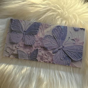 Frühlings Lila Schmetterling Kollektion A7/A6/A7 Lange Bargeld Umschläge