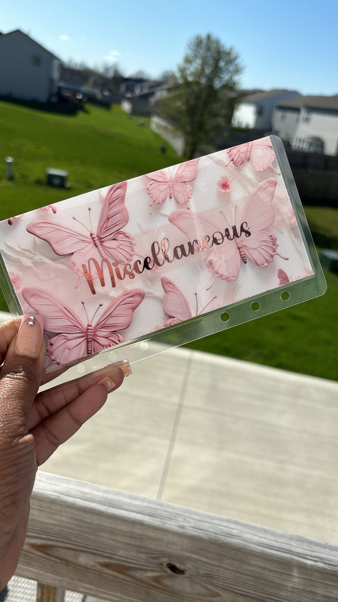 Spring Butterfly Collection A7/A6/A7 Long Cash Stuffing Envelopes ...
