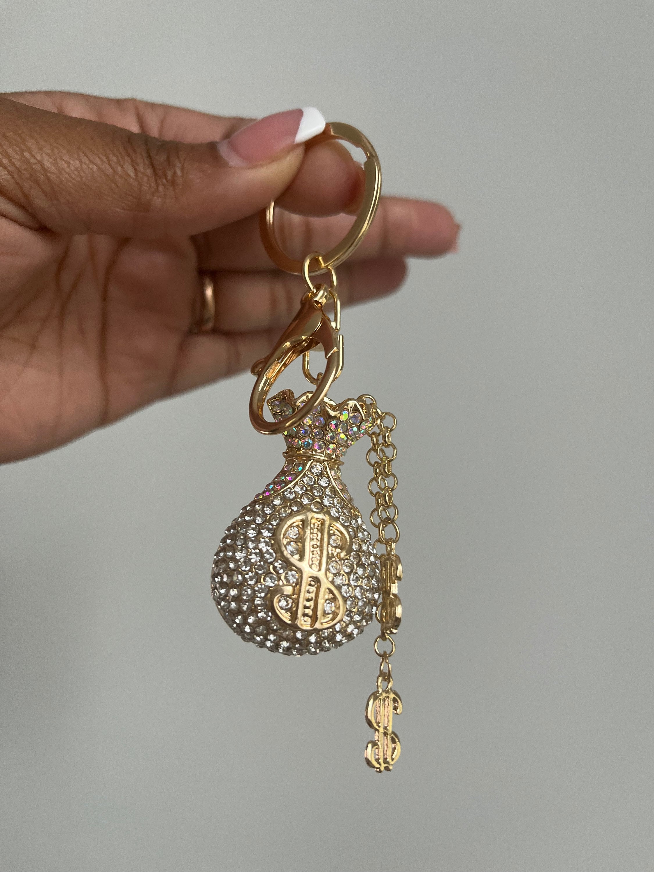 Bling Money Bag Keychain Etsy