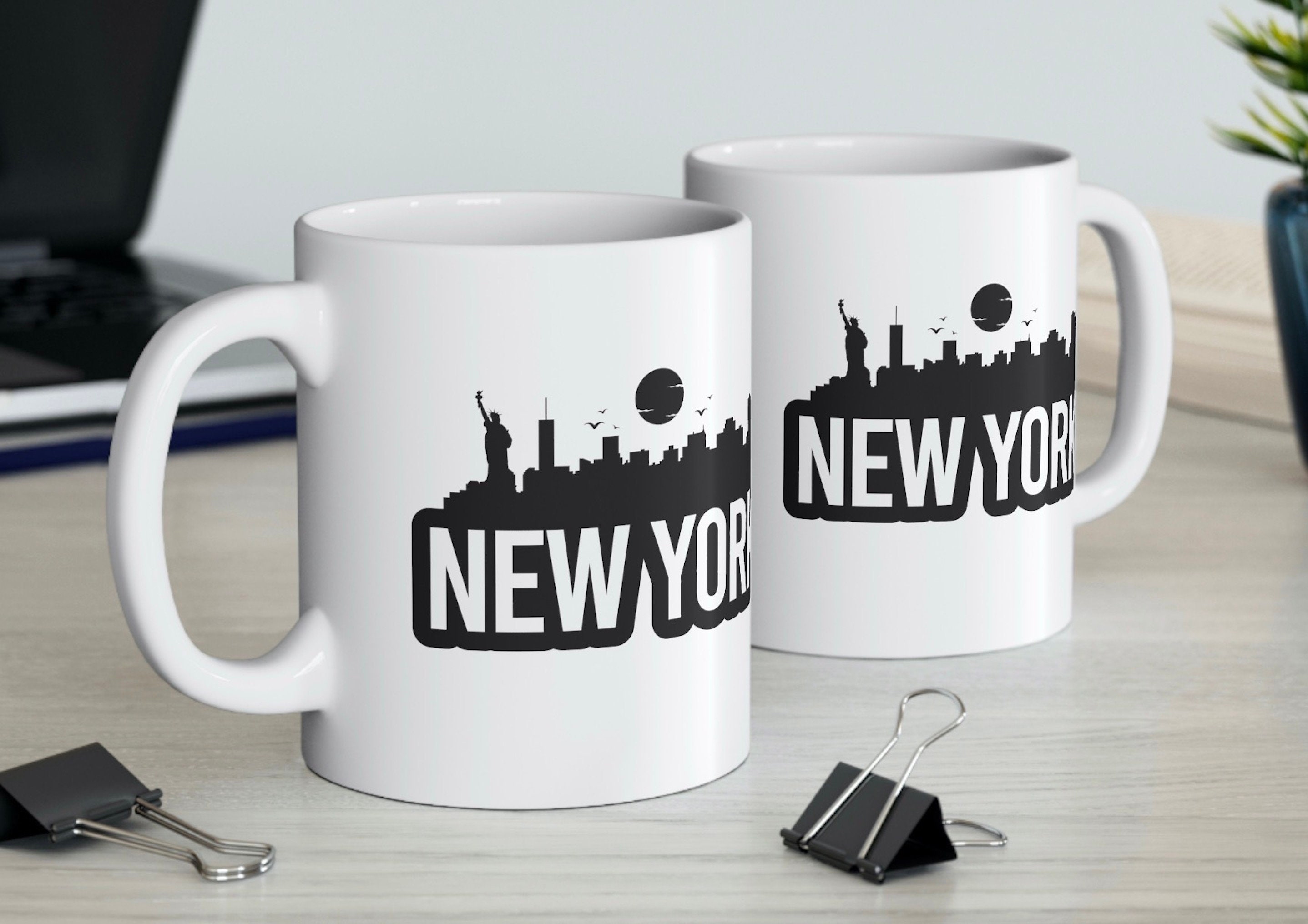 Discover New York City Coffee Mug, Gift for NYC Lovers, New Yorker Coffee Cup