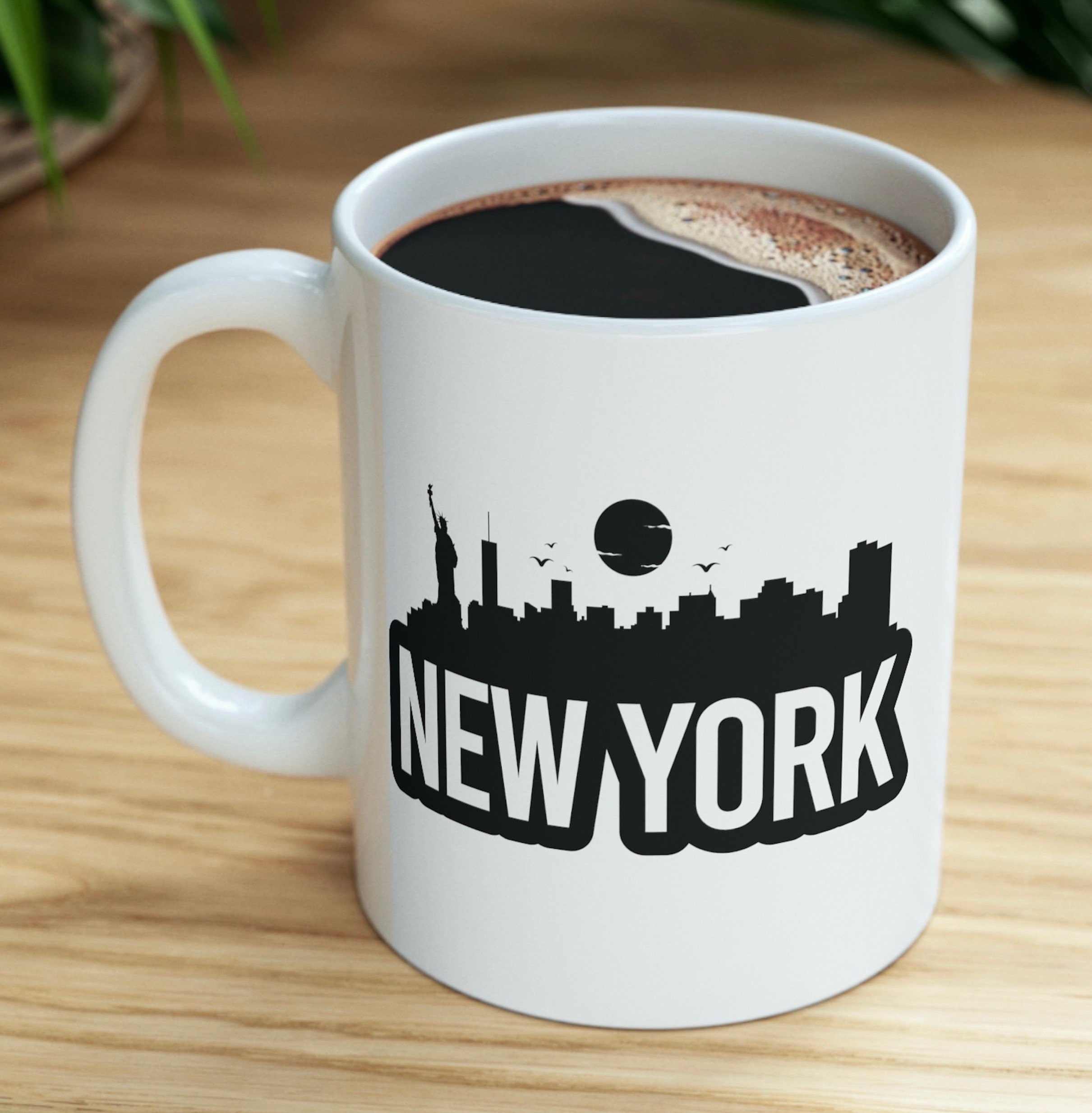 Discover New York City Coffee Mug, Gift for NYC Lovers, New Yorker Coffee Cup