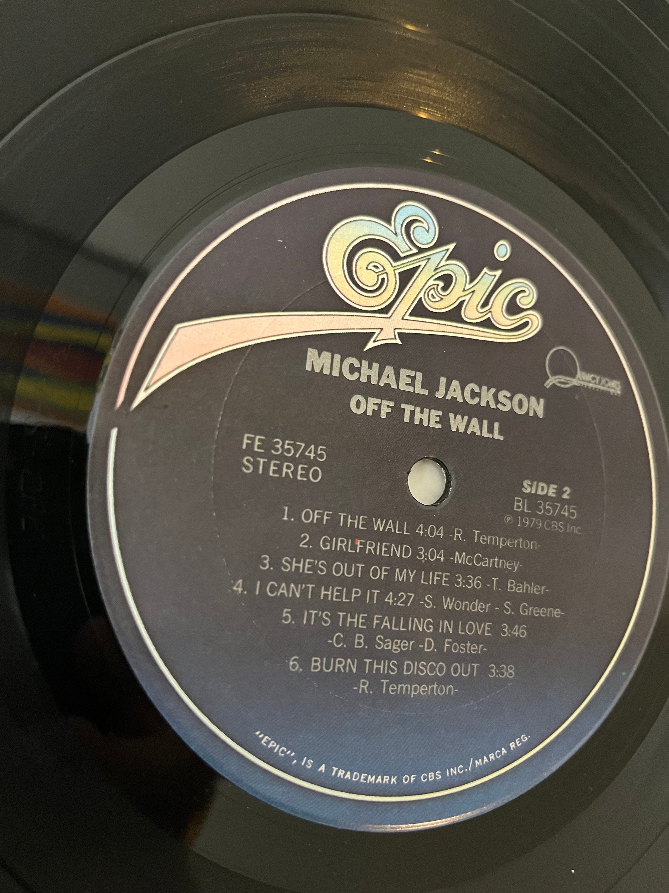 1979 Michael Jackson off the Wall, Vinyl Record, LP, Original Album