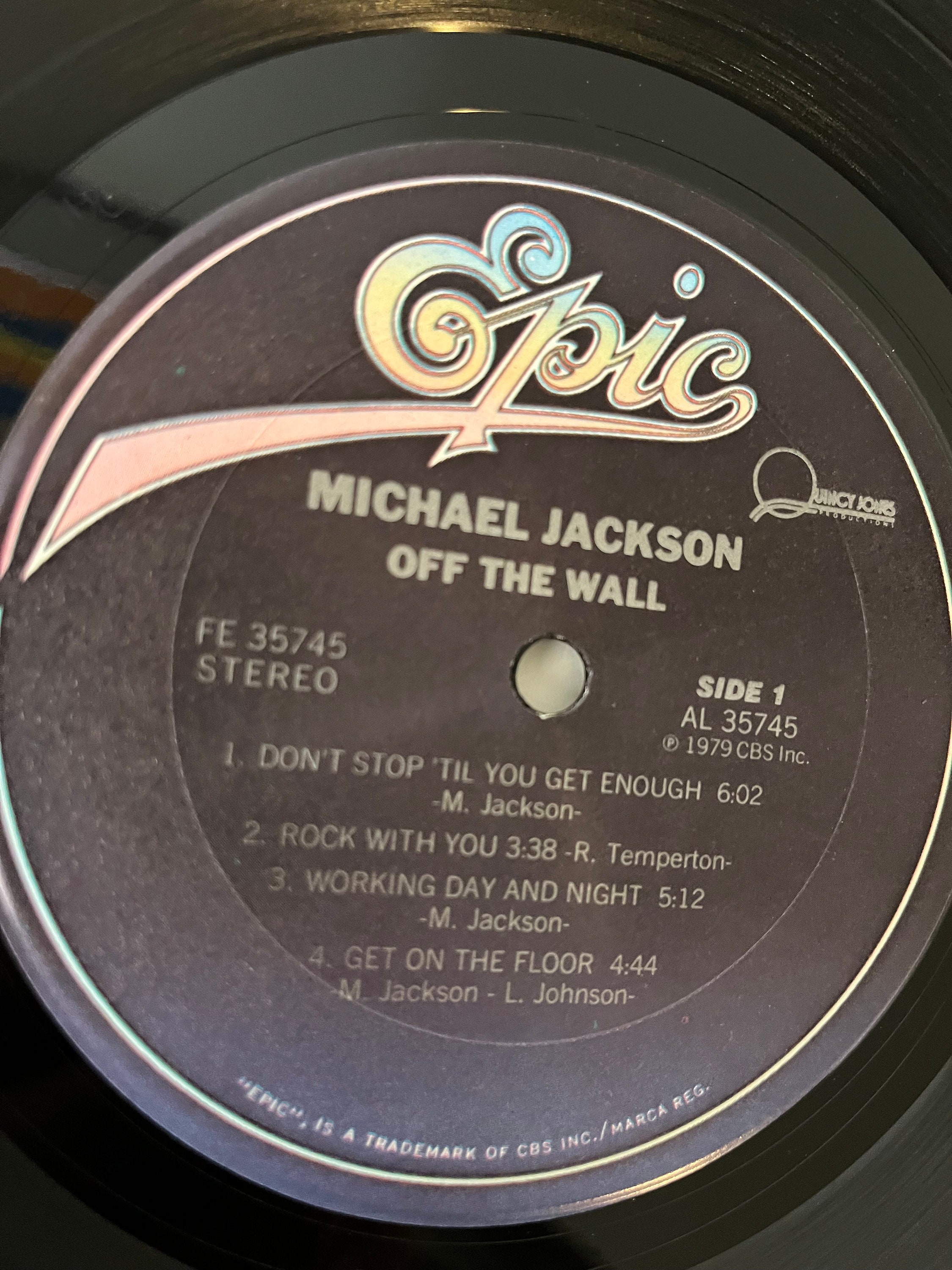1979 Michael Jackson off the Wall, Vinyl Record, LP, Original Album