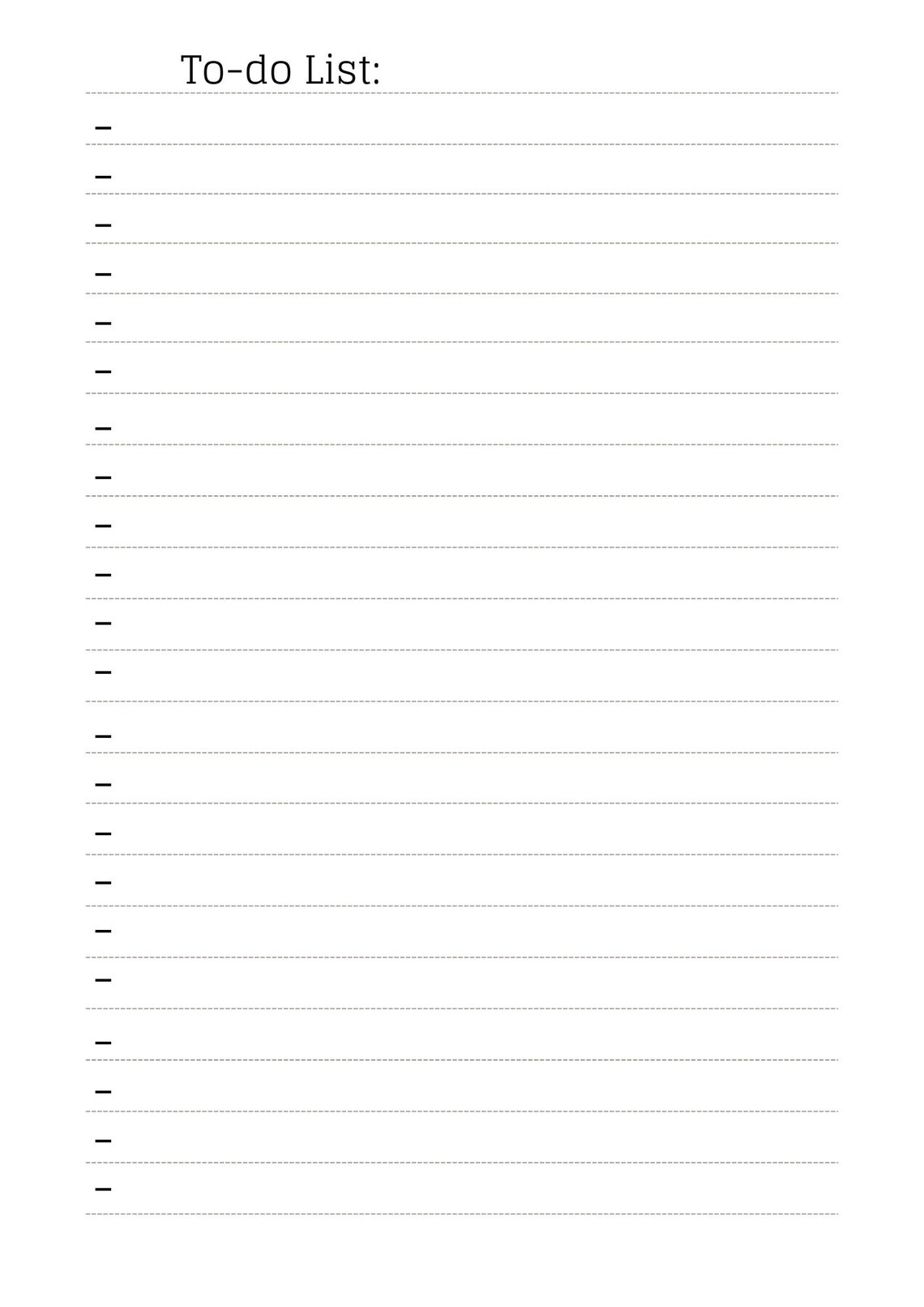 To-do List Printable Template, Digital Download, DIY To-do List ...
