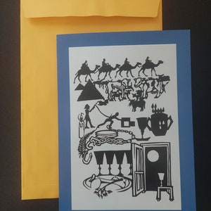 Carte de Pâque avec autocollants