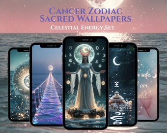 Cancer Zodiac Sacred Wallpapers – 6 Divine Themes of Moonlight, Emotion & Protection