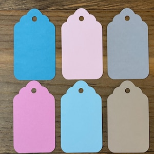 Gift Tags -18 Pack of Solid Colors (2.5 inches)