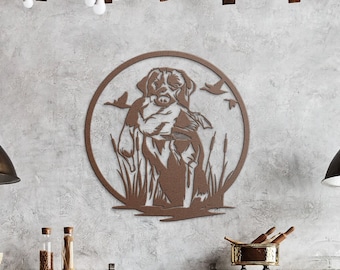 Black Labrador Retriever With Duck in Mouth Hunting Dog Waterfowl Hunting Metal Wall Decor Hunter Wall Decoration Lodge and Cabin