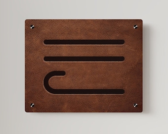 AANGEPASTE merk vee acryl muurkunst panelen GEPERSONALISEERDE vee merk decoratief gedrukt rustiek westelijke muur decor op afstandhouders kunstwerken