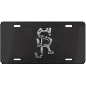 CUSTOM CATTLE BRAND License Plate Modern Printed 3D Effect Cowboy Western Rancher Personalized Livestock License Plate Show Truck Accessory