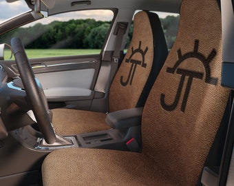 Personalized Cattle Brand Universal Bucket Seat Vehicle Seat Covers Rancher Custom Gift Idea Unique Branding Iron Seat Cover