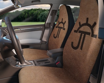 Personalized Cattle Brand Universal Bucket Seat Vehicle Seat Covers Rancher Custom Gift Idea Unique Branding Iron Seat Cover