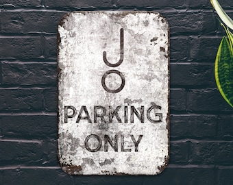 CUSTOM CATTLE MERK No Parking Sign Western Farm en Ranch Sign Vintage Signage Retro Distressed Custom Sign Grunge Street Sign for Areaal
