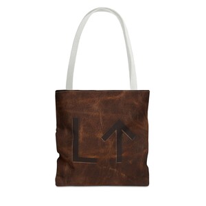 CUSTOM CATTLE BRAND Western Rustic Livestock Brand Personalized Tote Bag Printed Fabric Customized Bag Branding Iron Cattle Ranch Apparel image 4