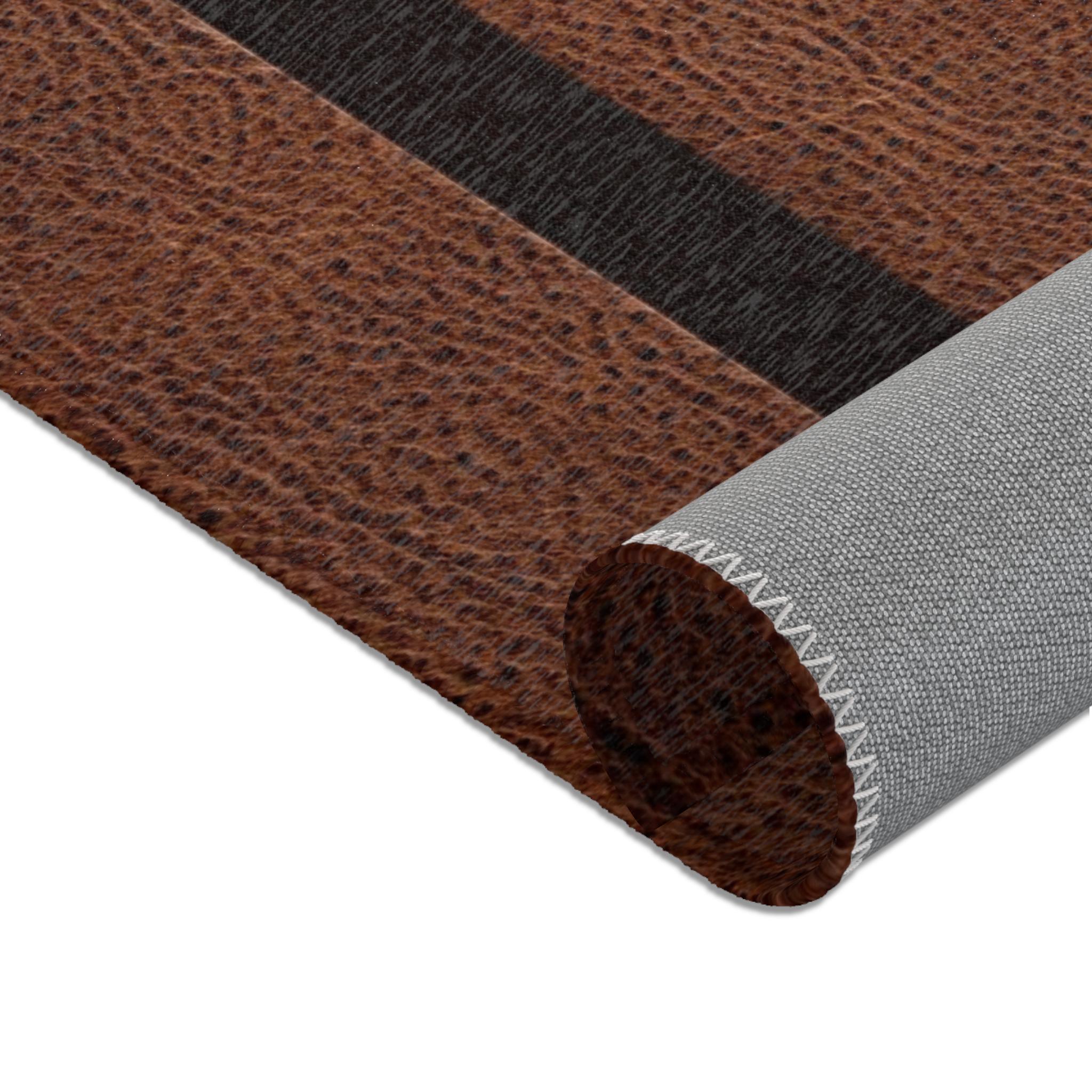 CUSTOM CATTLE BRAND Area Rugs Personalized Western Floor Rug Rustic ...